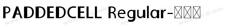 PADDEDCELL Regular字体转换